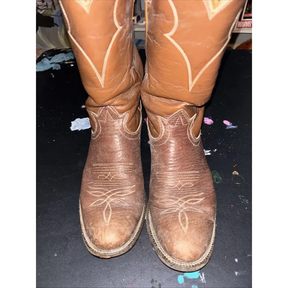 Vintage Tony Lama Cowboy Boots 7B Great Condition